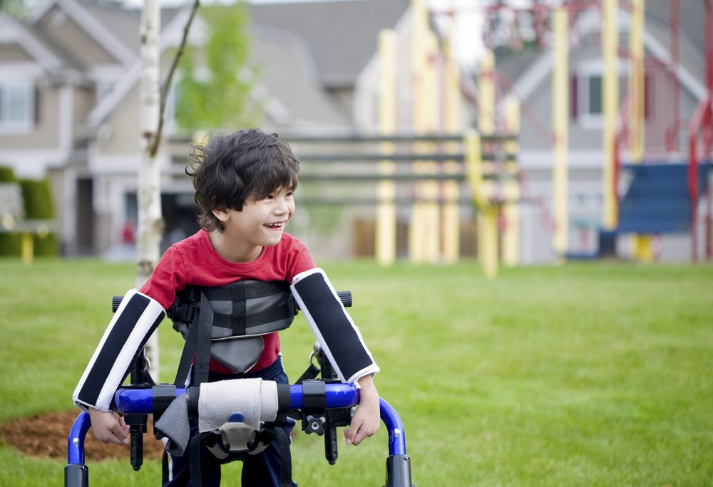 boy with cerebral palsy