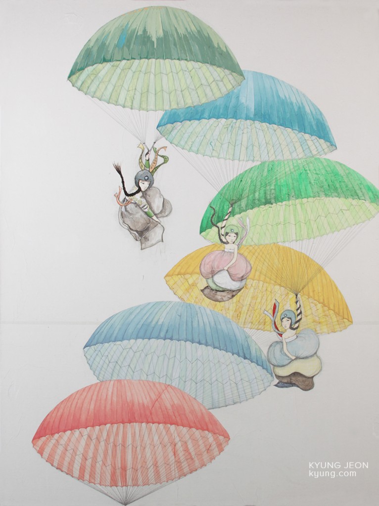 Parachute. Kyung, December 2013. endometriosisartjourney.tumblr.com